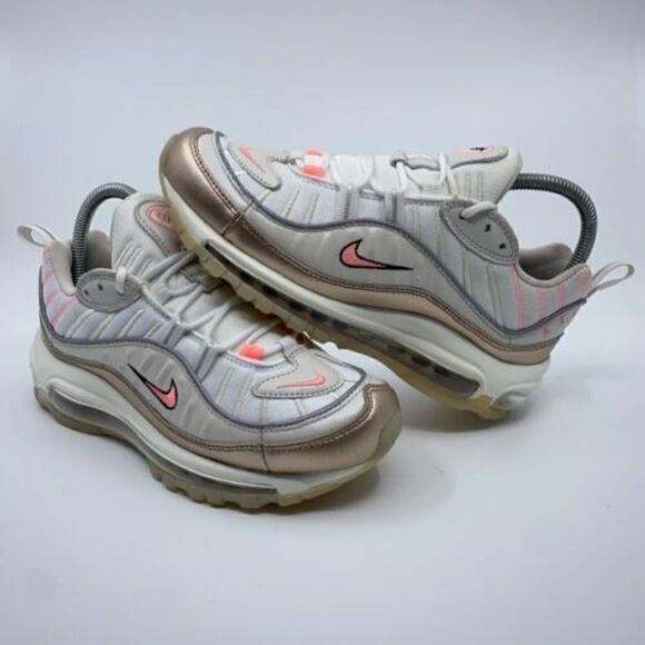 Nike Air Max 98 Rose Gold Women’s Size 7 Athletic Running Shoes CI9907-100 - Picture 1 of 10